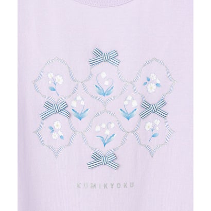 組曲 KIDS 【150-160cm】スズランプリント Tシャツ （オフホワイト）｜詳細画像