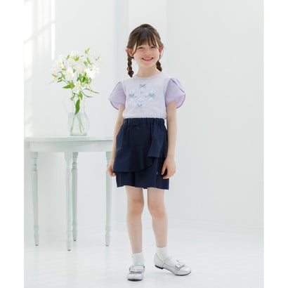 組曲 KIDS 【150-160cm】スズランプリント Tシャツ （オフホワイト）｜詳細画像
