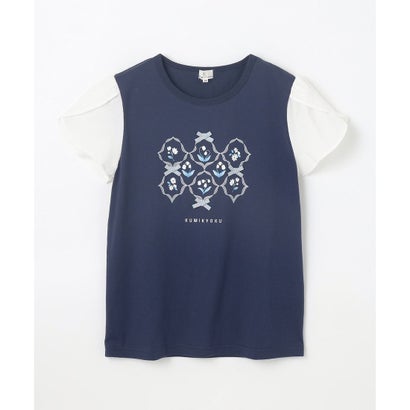 組曲 KIDS 【150-160cm】スズランプリント Tシャツ （オフホワイト）｜詳細画像