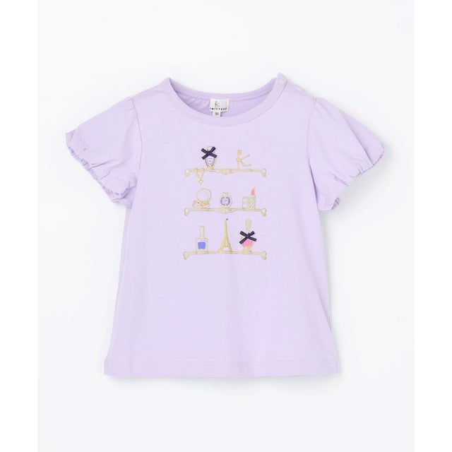 【80-100cm】 コスメティックTシャツ （ラベンダー）