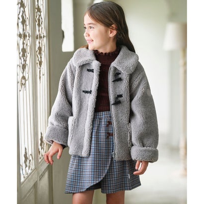 【110-140cm】 グレイスチェック キュロット （グレー）｜詳細画像