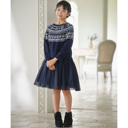 【110-140cm】 スノーブルームワンピース （アイボリー）｜詳細画像