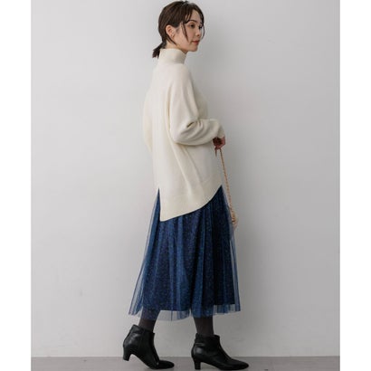 組曲 S 【WEB&一部店舗限定】ウールカシミヤミックス ロールネックニット （シルバーグレー系）｜詳細画像