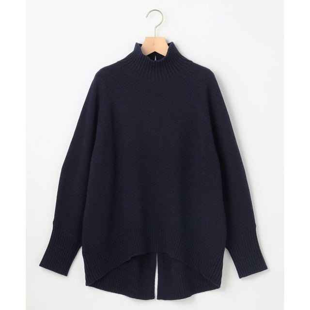 【WEB&一部店舗限定】ウールカシミヤミックス ロールネックニット （ミッドナイトネイビー系）