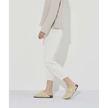 オゥ バニスター Au BANNISTER ●BIRKENSTOCK BOSTON TEDDY　ファーサンダル （ブラック）｜詳細画像