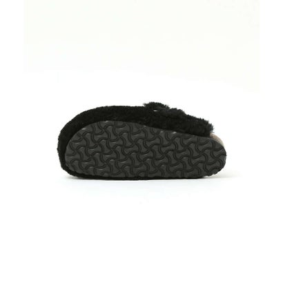 オゥ バニスター Au BANNISTER ●BIRKENSTOCK BOSTON TEDDY　ファーサンダル （アイボリー）｜詳細画像