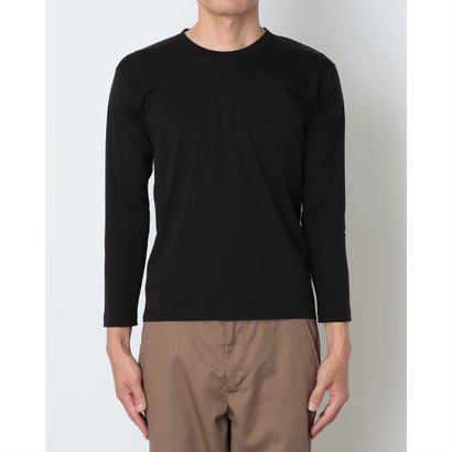 アクアチタン加工 長袖 丸首 Tシャツ 【返品不可商品】 （ブラック）｜詳細画像