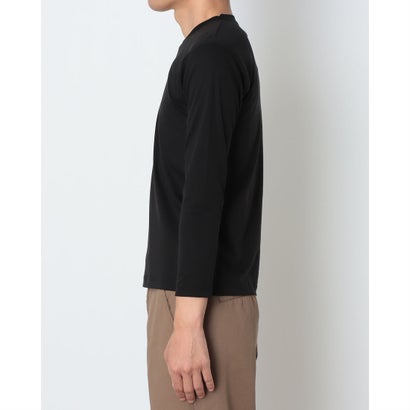 アクアチタン加工 長袖 丸首 Tシャツ 【返品不可商品】 （ブラック）｜詳細画像