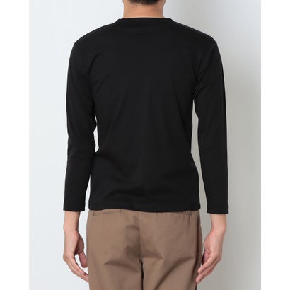 アクアチタン加工 長袖 丸首 Tシャツ 【返品不可商品】 （ブラック）｜詳細画像