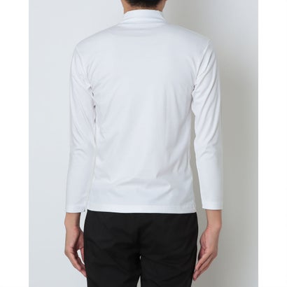 アクアチタン加工 長袖 ハイネック Tシャツ 【返品不可商品】 （ホワイト）｜詳細画像