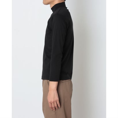 アクアチタン加工 長袖 ハイネック Tシャツ 【返品不可商品】 （ブラック）｜詳細画像