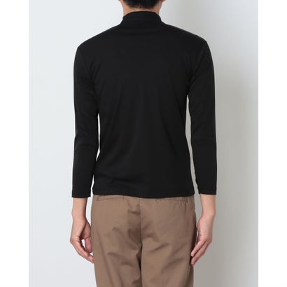 アクアチタン加工 長袖 ハイネック Tシャツ 【返品不可商品】 （ブラック）｜詳細画像