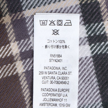 パタゴニア Patagonia フィヨルド フランネル シャツ （BLIZZARD SALT GREY）｜詳細画像