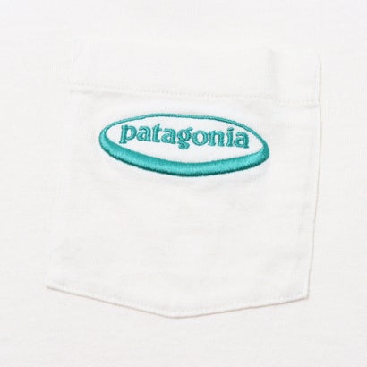 パタゴニア Patagonia ミッドウェイト '95 オーバル ロゴ ポケット ティー （UNDYED NATURAL）｜詳細画像