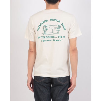 リペア ショップ Tシャツ （UNDYED NATURAL）｜詳細画像