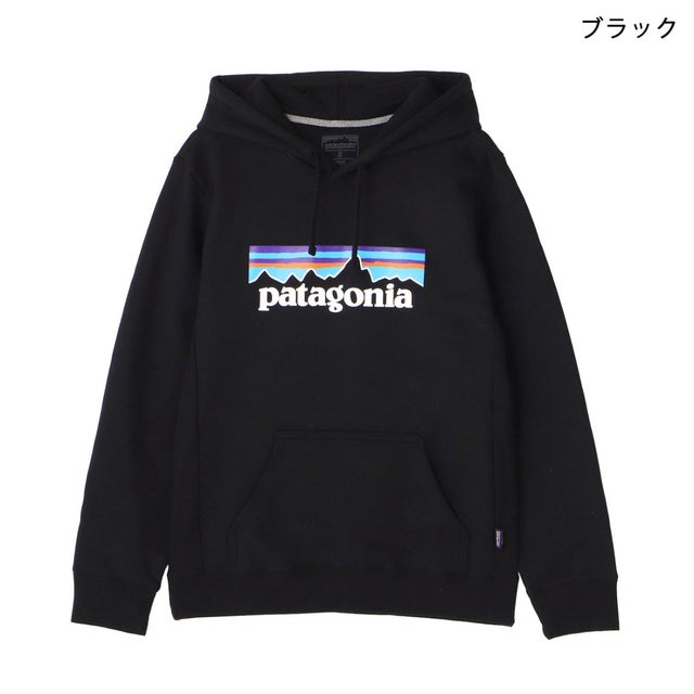 パーカー メンズ・P-6 ロゴ・アップライザル HOODY 39622 （ブラック(BLK)）