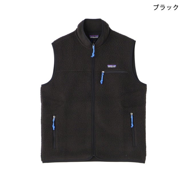 フリースベスト メンズ・レトロ・パイル VEST 22822 （ブラック(BLK)）