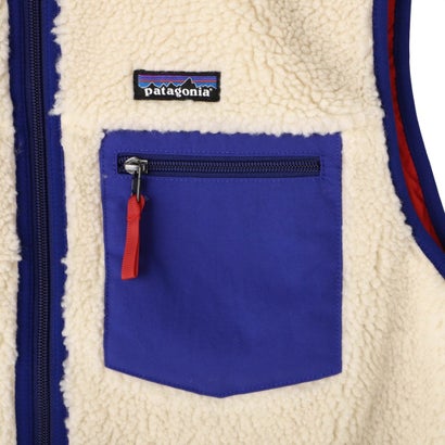 フリースベスト メンズ・クラシック・レトロX VEST 23049 （ダークナチュラル/コバルトブルー(DNLC)）｜詳細画像