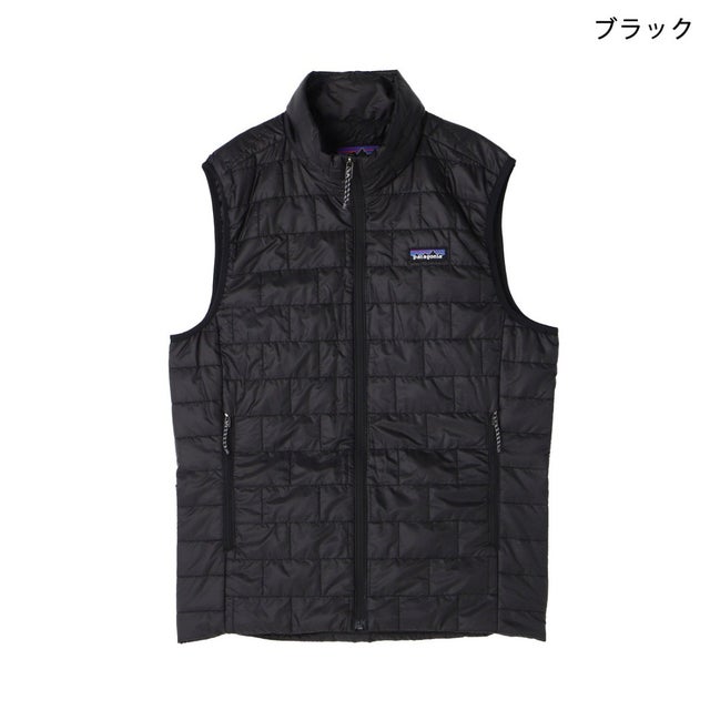 ダウンベスト メンズ・ナノ・パフ VEST 84243 （ブラック(BLK)）