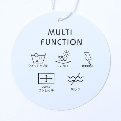 パーフェクトスーツファクトリー Perfect Suit FActory ＜UVカット＞フロントタック ビジューブラウス （オフホワイト）｜詳細画像