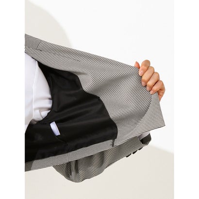 パーフェクトスーツファクトリー Perfect Suit FActory ボレロ風 ショート丈ジャケット （シロクロ）｜詳細画像