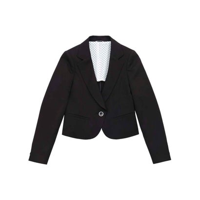 パーフェクトスーツファクトリー Perfect Suit FActory ショート丈テーラージャケット （ブラック）｜詳細画像