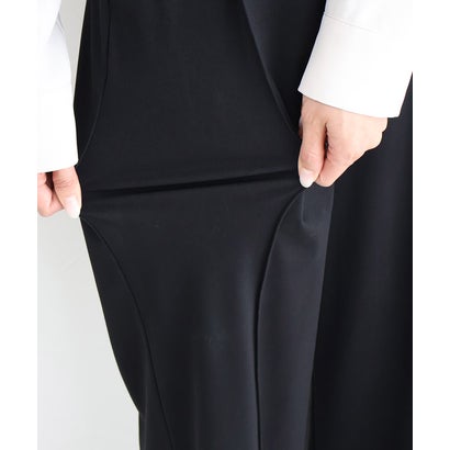 【高身長向け】抗菌防臭 撥水 ストレッチ ストレートパンツ （ブラック）｜詳細画像