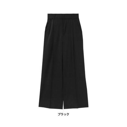 【高身長向け】抗菌防臭 撥水 ストレッチ ストレートパンツ （ブラック）｜詳細画像