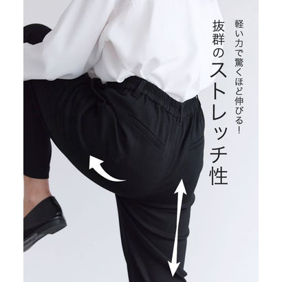 ピエロ Pierrot 裏起毛ストレッチパンツ【丈長め】 （チャコール）｜詳細画像