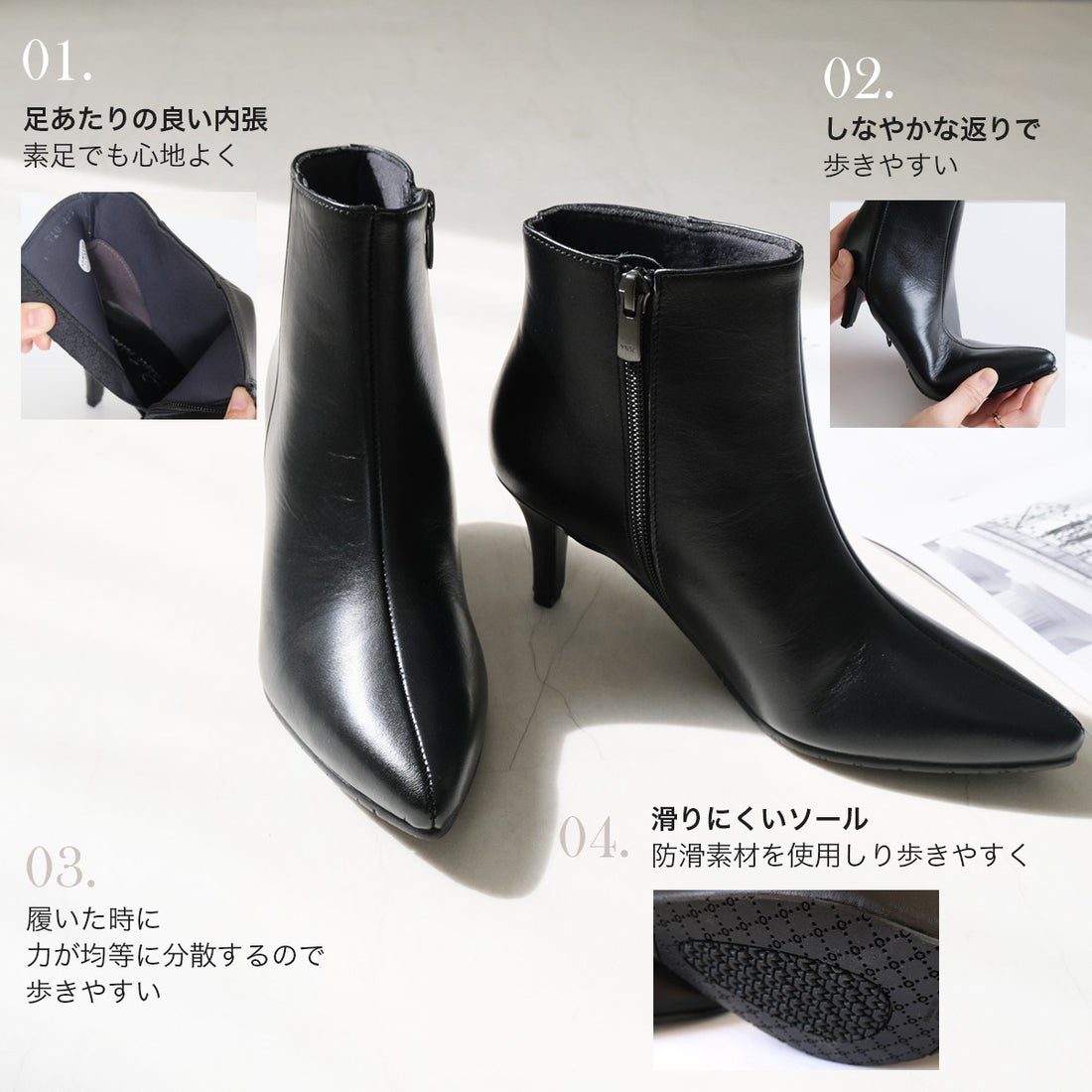 ポインター pointer 【本革】ブーツ ポインテッドトゥ 日本製