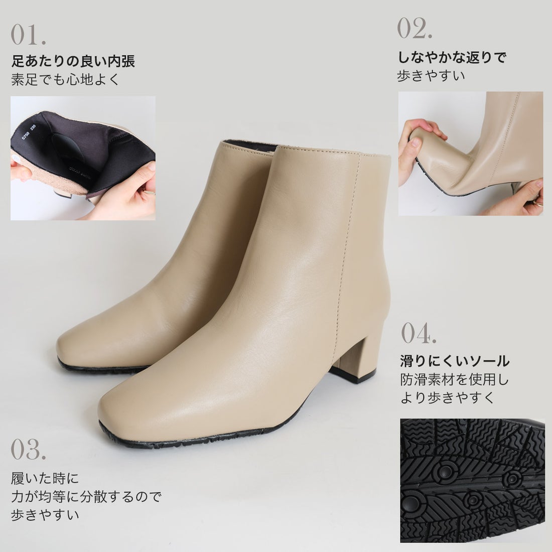 ポインター pointer 【本革】ショートブーツ 革 レディース ブーツ 5cm