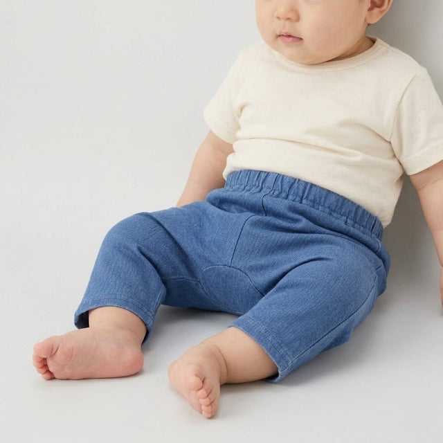 【プティプラ】7分丈レギンス【返品不可商品】 （ブルー）