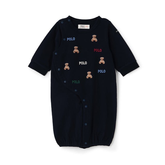 【POLO BCS】モチーフ刺しゅう2WAYオール （紺）