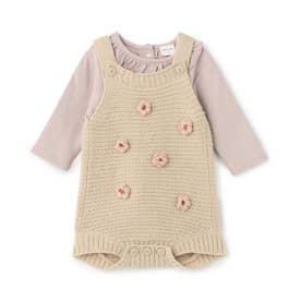 お花サロペットセット （アイボリー）