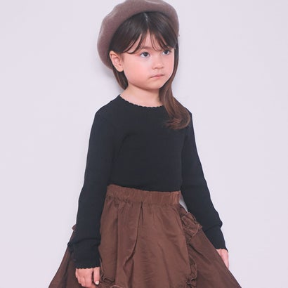 【リンク】フワもちっとリブニット （赤）｜詳細画像