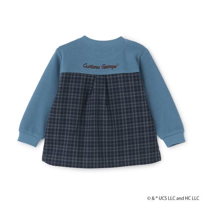 【おさるのジョージ】接結アップリケ長袖Tシャツ （マルチ）｜詳細画像