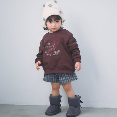 チェックフリルショートパンツ （グレー）｜詳細画像