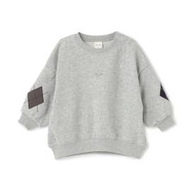 エルボーアップリケトレーナー （トップ グレー）