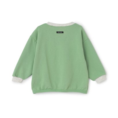 イヌネコゆるキャラミニ裏毛長袖Tシャツ （生成）｜詳細画像