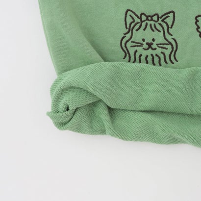 イヌネコゆるキャラミニ裏毛長袖Tシャツ （生成）｜詳細画像