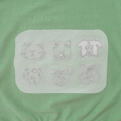 イヌネコゆるキャラミニ裏毛長袖Tシャツ （モデレート ピンク）｜詳細画像