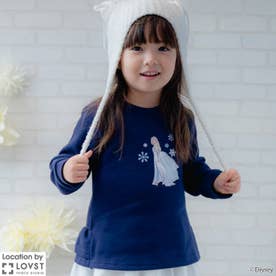 【Disney】グラフィック長袖Tシャツ （紺）