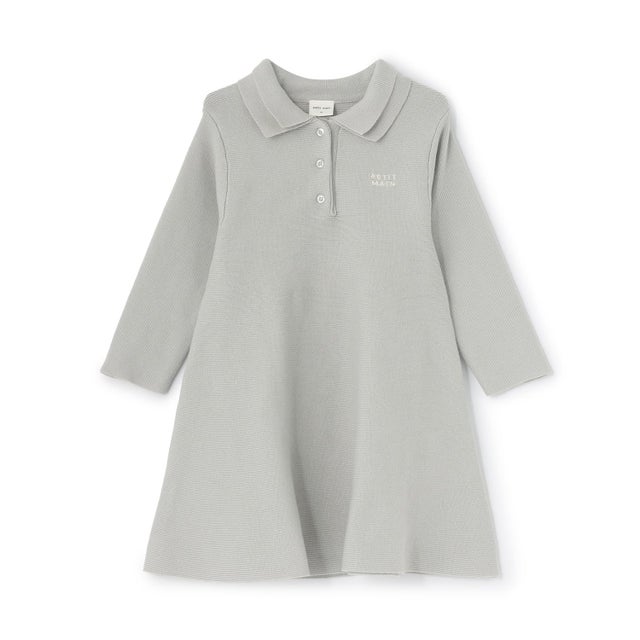 【リンク】ポロニットワンピース （ライト グリーン）