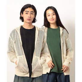 メッシュニットジップパーカ （キナリ）