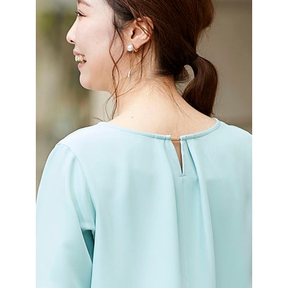 Perle Peche 2WAYペプラムスリーブブラウス（ピンク） -ファッション 