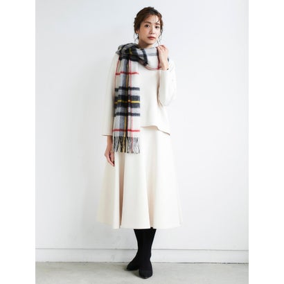 Perle Peche ロングシャツワンピース （ボルドー） -ファッション通販 