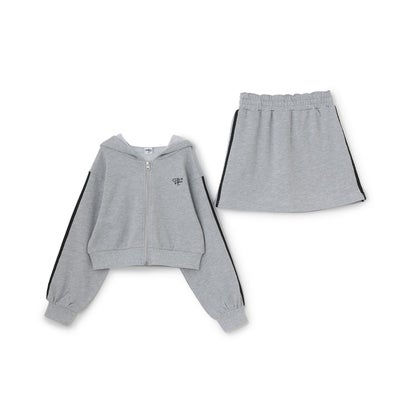 【milky coast】裏毛セットアップ （黒）｜詳細画像