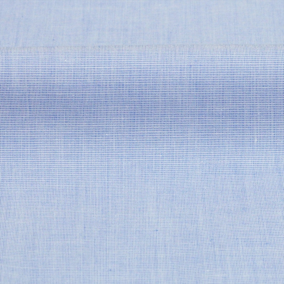 【ブルー】(M)【Pitta Re:)】 カジュアルシャツ ラウンドテール ボタンダウン衿カラー 長袖 メンズ