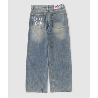 【Paris Saint-Germain / パリ・サン＝ジェルマン】 JP STRAIGHT DENIM PANTS（ブラック）｜詳細画像