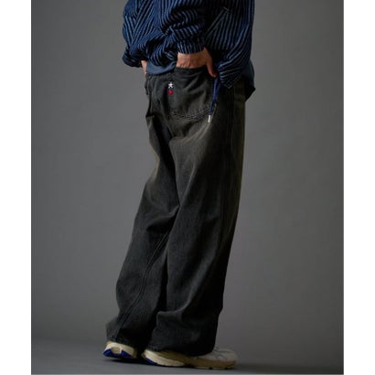 【Paris Saint-Germain / パリ・サン＝ジェルマン】 JP STRAIGHT DENIM PANTS（ブラック）｜詳細画像